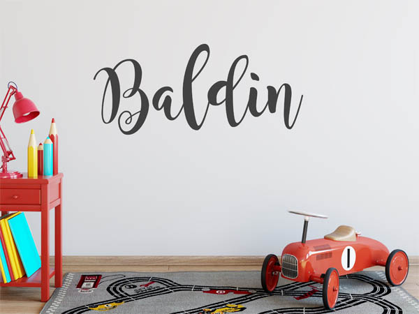 Wandtattoo Baldin in Handschrift