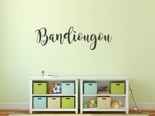 Wandtattoo Bandiougou in Handschrift