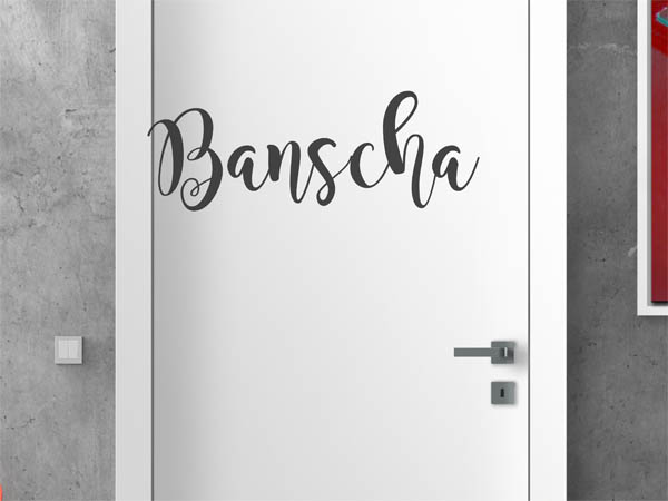 Wandtattoo Banscha in Handschrift