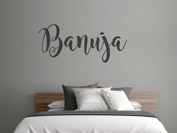 Wandtattoo Banuja in Handschrift