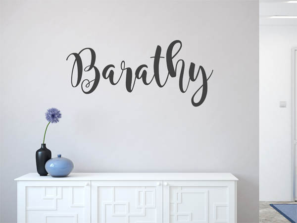 Wandtattoo Barathy in Handschrift