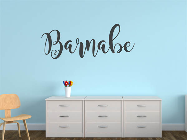 Wandtattoo Barnabe in Handschrift