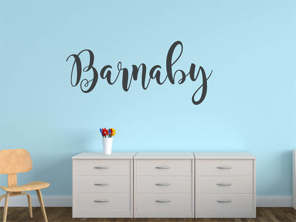 Wandtattoo Barnaby in Handschrift