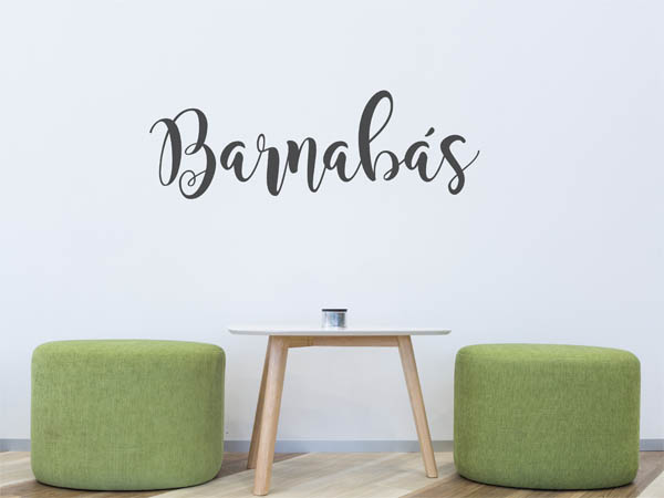 Wandtattoo Barnabás in Handschrift