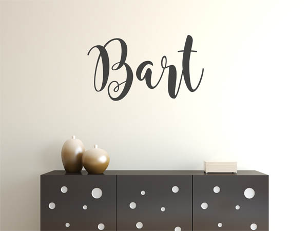 Wandtattoo Bart in Handschrift