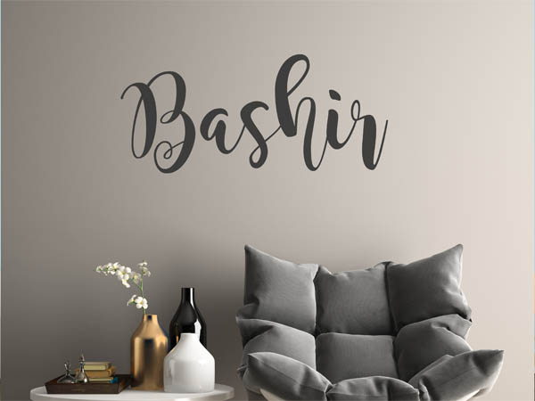 Wandtattoo Bashir in Handschrift