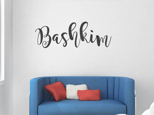 Wandtattoo Bashkim in Handschrift