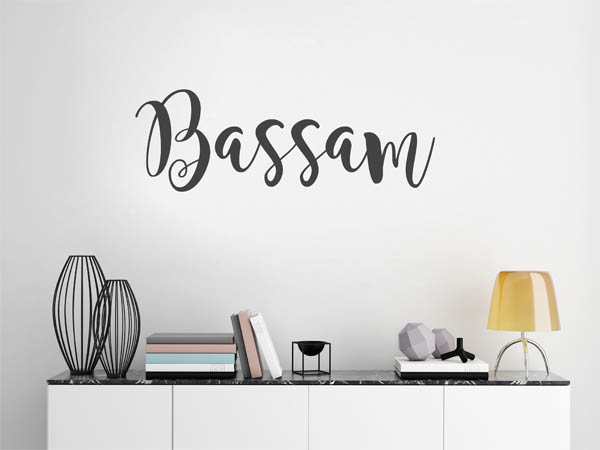 Wandtattoo Bassam in Handschrift