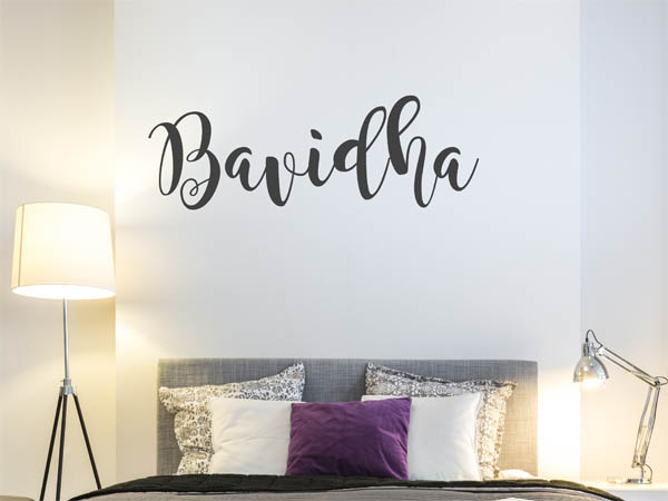 Wandtattoo Bavidha in Handschrift