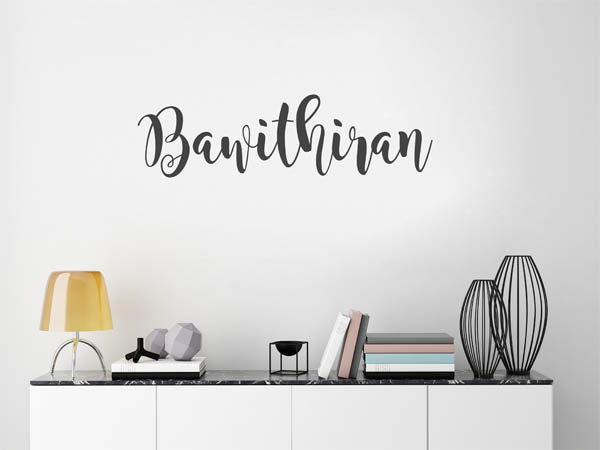 Wandtattoo Bawithiran in Handschrift