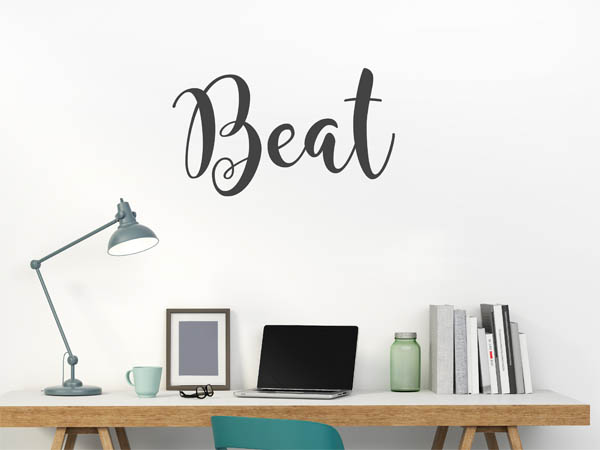 Wandtattoo Beat in Handschrift
