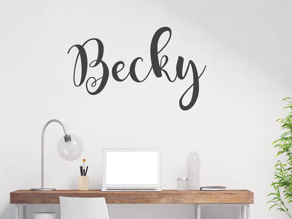 Wandtattoo Becky in Handschrift
