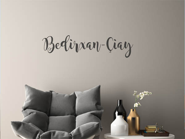 Wandtattoo Bedirxan-Çiay in Handschrift