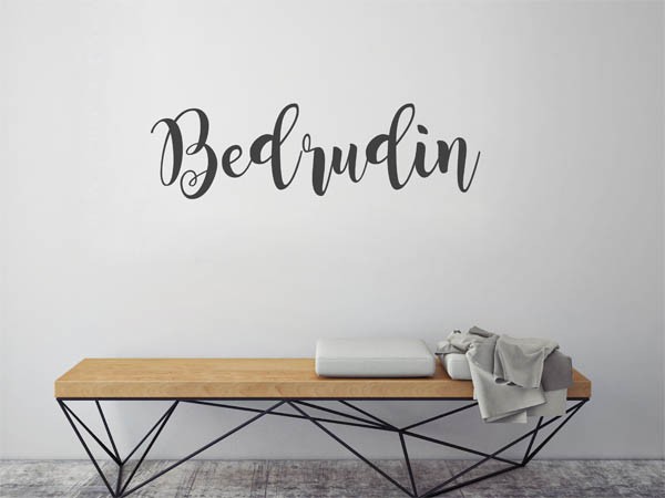 Wandtattoo Bedrudin in Handschrift