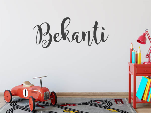 Wandtattoo Bekanti in Handschrift
