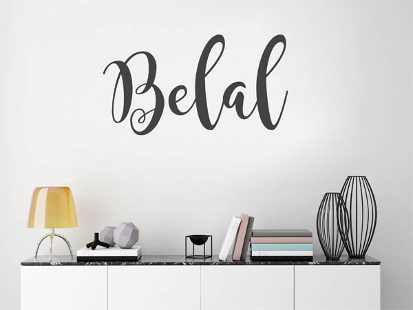 Wandtattoo Belal in Handschrift