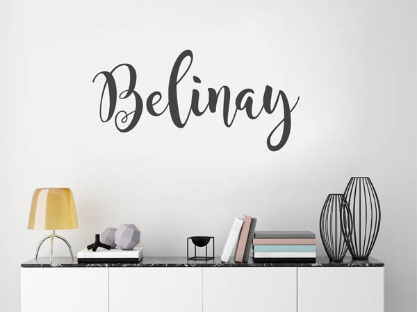 Wandtattoo Belinay in Handschrift