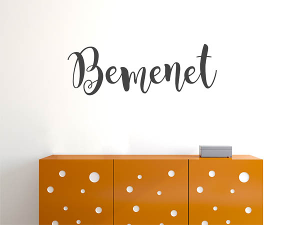 Wandtattoo Bemenet in Handschrift