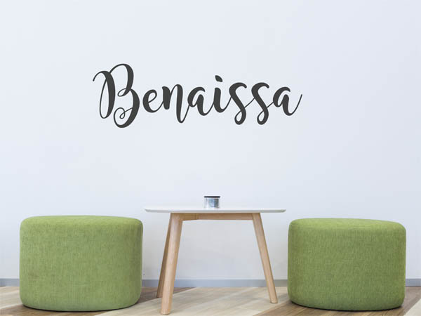 Wandtattoo Benaissa in Handschrift