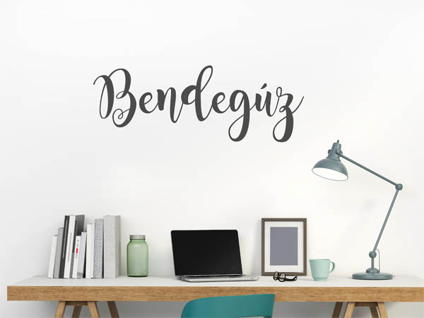 Wandtattoo Bendegúz in Handschrift