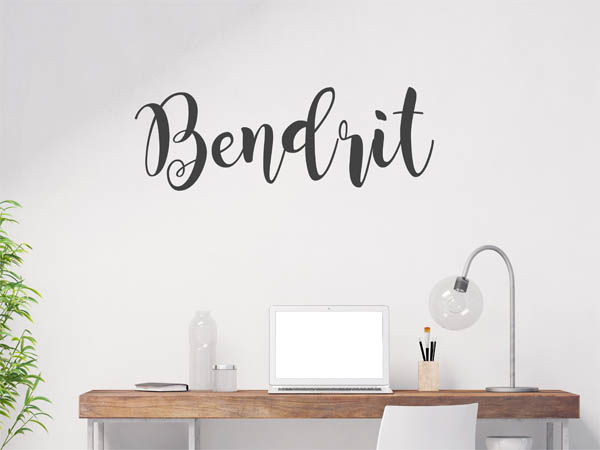 Wandtattoo Bendrit in Handschrift