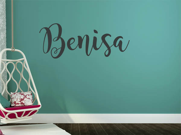 Wandtattoo Benisa in Handschrift