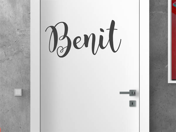 Wandtattoo Benit in Handschrift