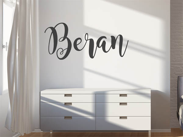 Wandtattoo Beran in Handschrift