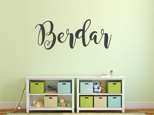 Wandtattoo Berdar in Handschrift