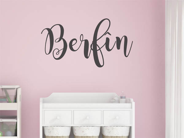Wandtattoo Berfîn in Handschrift