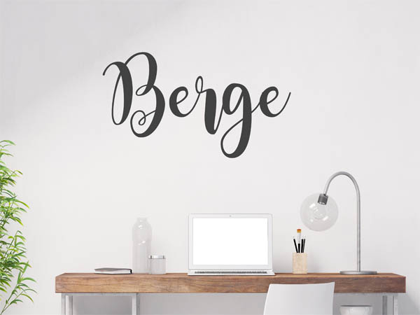 Wandtattoo Berge in Handschrift
