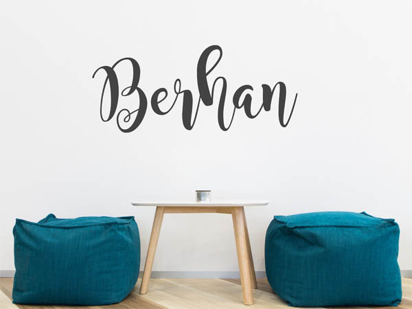 Wandtattoo Berhan in Handschrift