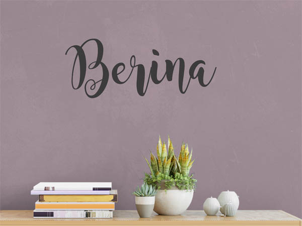 Wandtattoo Berina in Handschrift