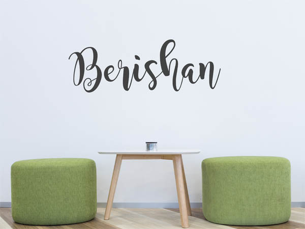 Wandtattoo Berishan in Handschrift