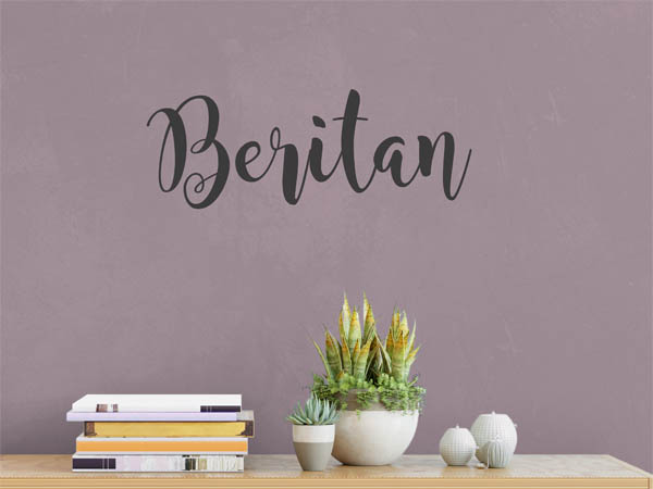 Wandtattoo Beritan in Handschrift