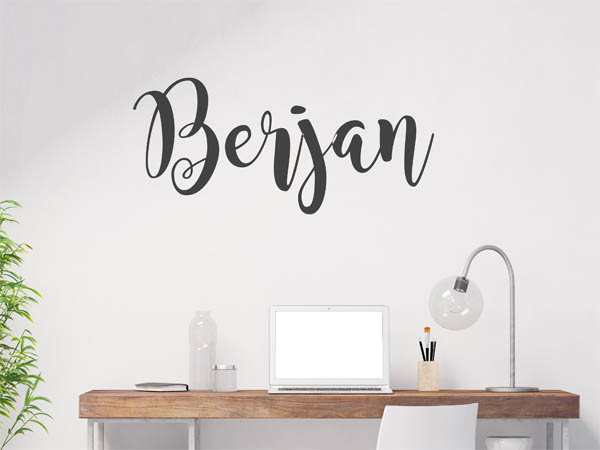 Wandtattoo Berjan in Handschrift