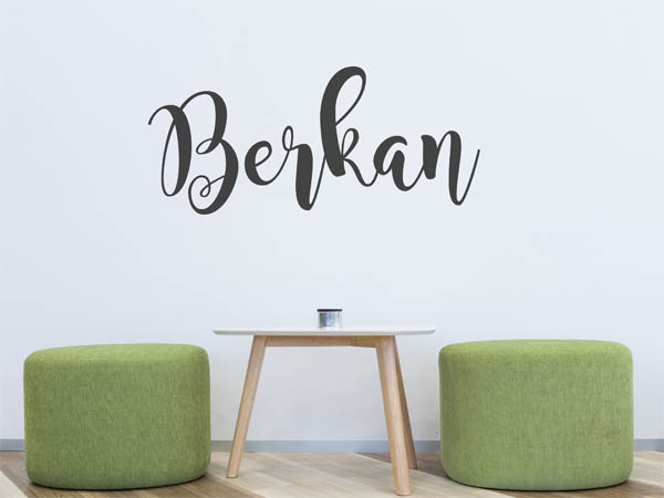 Wandtattoo Berkan in Handschrift