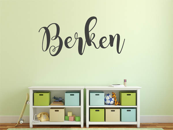 Wandtattoo Berken in Handschrift
