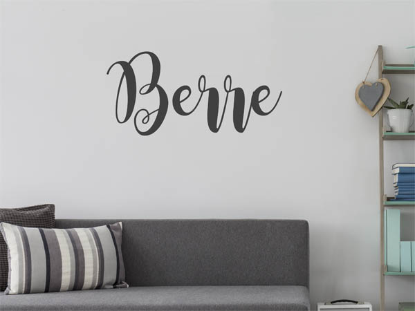 Wandtattoo Berre in Handschrift