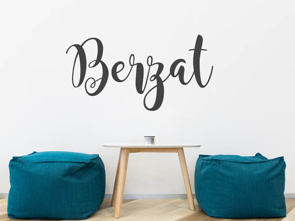 Wandtattoo Berzat in Handschrift