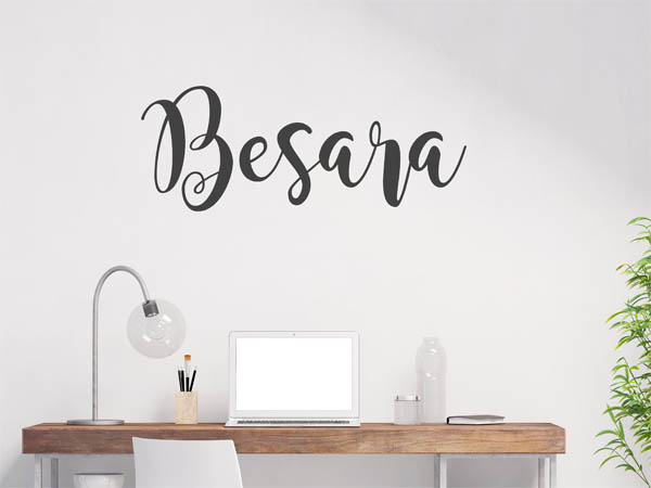 Wandtattoo Besara in Handschrift