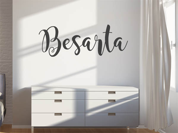 Wandtattoo Besarta in Handschrift