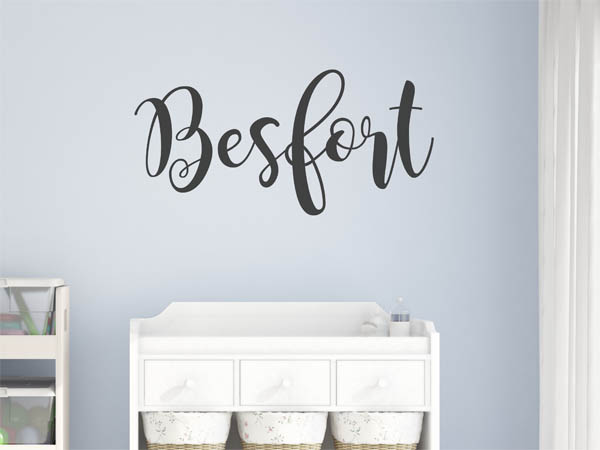 Wandtattoo Besfort in Handschrift