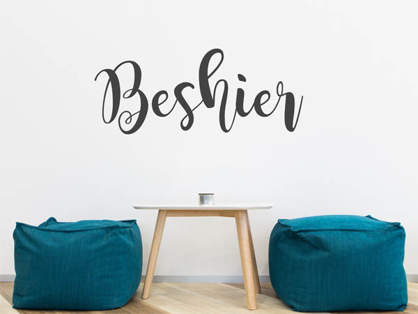 Wandtattoo Beshier in Handschrift
