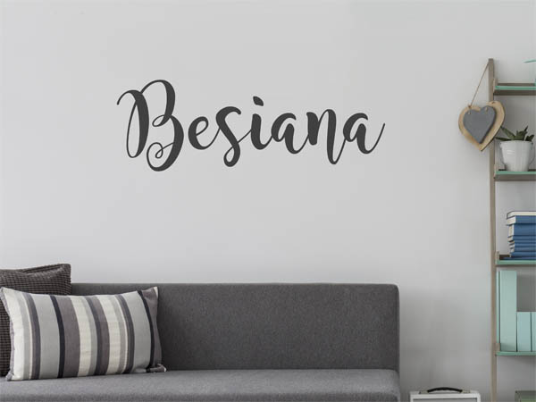 Wandtattoo Besiana in Handschrift