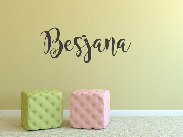 Wandtattoo Besjana in Handschrift