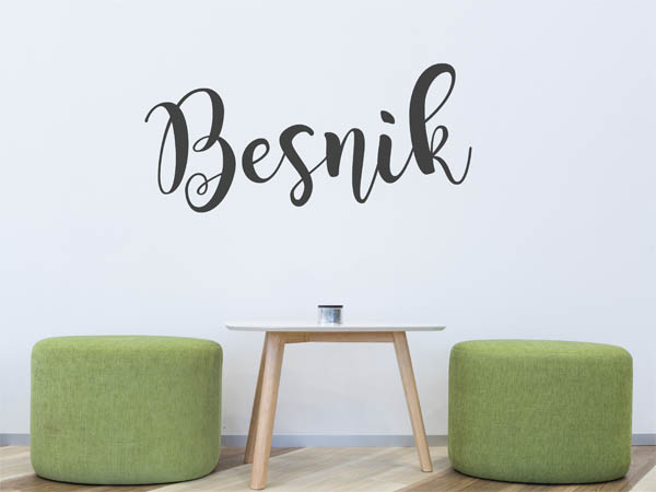 Wandtattoo Besnik in Handschrift
