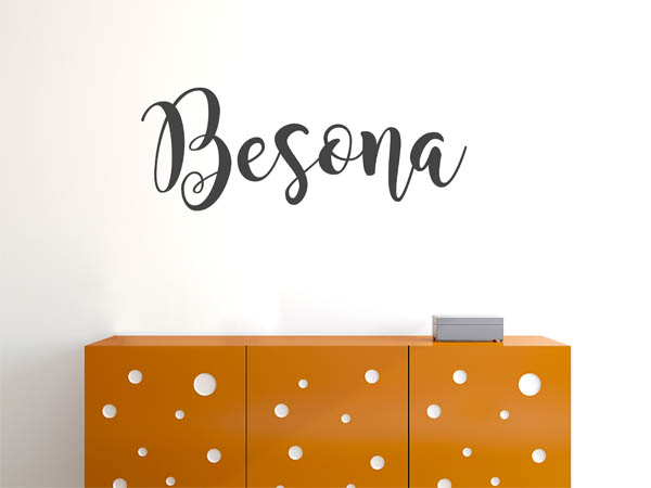 Wandtattoo Besona in Handschrift