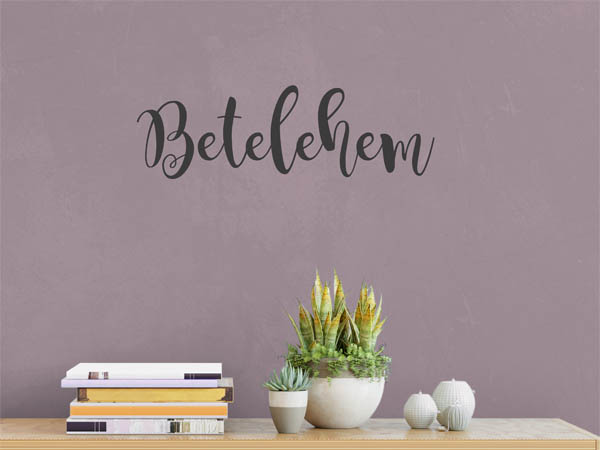 Wandtattoo Betelehem in Handschrift