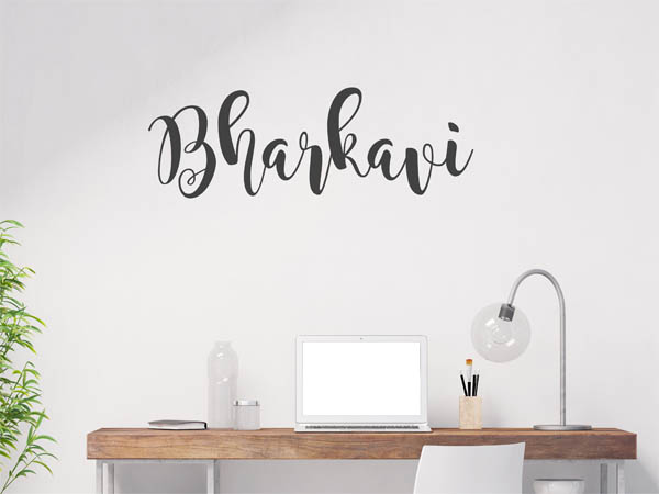 Wandtattoo Bharkavi in Handschrift